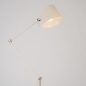 Foto 75123-4: Hohe Stehlampe / Leselampe in Beige, geeignet für austauschbare LED