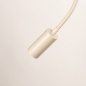 Foto 75124-10: Beige LED-Wandleuchte mit flexiblem Arm und Schalter auf der Wandplatte