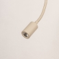 Foto 75125-11 niet_in_feed: Beige wandlamp met witte kap en LED-leeslamp