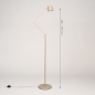 Foto 75126-14: Verstelbare vloerlamp met knikarm in beige japandi stijl 
