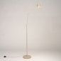 Foto 75126-5 zijaanzicht: Verstelbare vloerlamp met knikarm in beige japandi stijl 