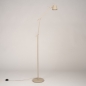Foto 75126-6 niet_in_feed: Verstelbare vloerlamp met knikarm in beige japandi stijl 