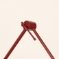 Foto 75128-10: Rote verstellbare Wandleuchte mit Gelenkarm und langem Kabel