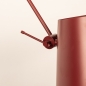 Foto 75128-11: Rote verstellbare Wandleuchte mit Gelenkarm und langem Kabel