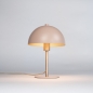 Foto 75137-4 niet_in_feed: Kleine mushroom tafellamp in roze met messing 