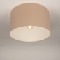 Foto 75142-2: Loser Lampenschirm aus Leinen in Taupe mit 45cm Diameter 
