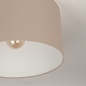 Foto 75142-3: Loser Lampenschirm aus Leinen in Taupe mit 45cm Diameter 