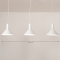 Foto 75144-1: 3-flammige Pendelleuchte in Weiß - Elegante Lampe mit E27 Fassungen