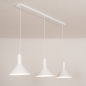 Foto 75144-2: 3-flammige Pendelleuchte in Weiß - Elegante Lampe mit E27 Fassungen
