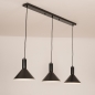 Foto 75145-6 niet_in_feed: Industrieel-Chique 3-Lichts Hanglamp in Zwart – E27 Fittingen voor Slimme Verlichting