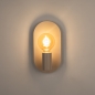Foto 75159-10 niet_in_feed: Beige Fitting Wandlamp – Uniek Design met Ovale Wandplaat