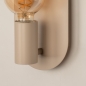 Foto 75159-11 detailfoto: Beige Fitting Wandlamp – Uniek Design met Ovale Wandplaat