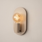 Foto 75159-2 vooraanzicht: Beige Fitting Wandlamp – Uniek Design met Ovale Wandplaat