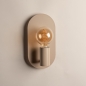 Foto 75159-8 niet_in_feed: Beige Fitting Wandlamp – Uniek Design met Ovale Wandplaat