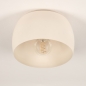Foto 75165-6 niet_in_feed: Beige plafondlamp van metaal in het rond met mooie binnenkant 