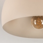 Foto 75166-4: Runde beige Deckenleuchte aus Metall