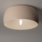 Foto 75166-5: Runde beige Deckenleuchte aus Metall