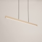 Foto 75170-7: Smalle led hanglamp in beige voor kookeiland, keuken, werkplek of eettafel