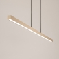 Foto 75171-4 detailfoto: Smalle led hanglamp in beige 120cm voor sfeer boven je kookeiland, eettafel, keuken of werkplek 