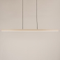 Foto 75171-5 niet_in_feed: Smalle led hanglamp in beige 120cm voor sfeer boven je kookeiland, eettafel, keuken of werkplek 