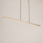 Foto 75171-7: Smalle led hanglamp in beige 120cm voor sfeer boven je kookeiland, eettafel, keuken of werkplek 