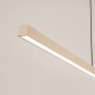 Foto 75172-12 detailfoto: Extra lange en smalle led hanglamp in beige 150cm 