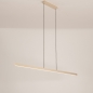 Foto 75172-2 niet_in_feed: Extra lange en smalle led hanglamp in beige 150cm 