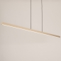 Foto 75172-7: Extra lange en smalle led hanglamp in beige 150cm 