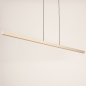 Foto 75172-9 niet_in_feed: Extra lange en smalle led hanglamp in beige 150cm 