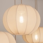 Foto 75179-13 niet_in_feed: Grote japandi hanglamp met vijf lampionnen van beige stof 