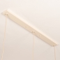 Foto 75180-13 detailfoto: Beige Hanglamp met Scalloped Stoffen Kappen – Sfeervol en Design voor Elke Stijl