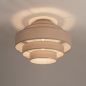 Foto 75184-2: Runder Deckenlampenschirm aus Stoff in Taupe 40cm E27