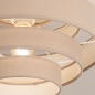 Foto 75184-4: Runder Deckenlampenschirm aus Stoff in Taupe 40cm E27