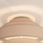 Foto 75184-6: Runder Deckenlampenschirm aus Stoff in Taupe 40cm E27
