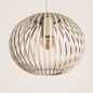Foto 75209-16 niet_in_feed: Beige hanglamp met drie open kappen aan rechte balk