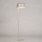 Foto 75212-2: Beige vloerlamp van metaal met E27 fitting voor slimme verlichting