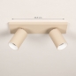Foto 75214-1: Beige Doppelstrahler verstellbar GU10 