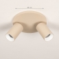 Foto 75217-1: Doppelter Metall-Deckenstrahler in Beige GU10 schwenkbar
