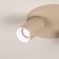 Foto 75217-10: Doppelter Metall-Deckenstrahler in Beige GU10 schwenkbar