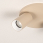 Foto 75217-11: Doppelter Metall-Deckenstrahler in Beige GU10 schwenkbar