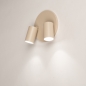 Foto 75217-14: Doppelter Metall-Deckenstrahler in Beige GU10 schwenkbar