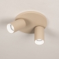Foto 75217-3: Doppelter Metall-Deckenstrahler in Beige GU10 schwenkbar