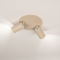 Foto 75217-5: Doppelter Metall-Deckenstrahler in Beige GU10 schwenkbar