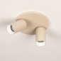 Foto 75217-8: Doppelter Metall-Deckenstrahler in Beige GU10 schwenkbar