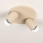 Foto 75217-9: Doppelter Metall-Deckenstrahler in Beige GU10 schwenkbar