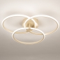 Foto 75220-7: Beige runde Deckenlampe mit eingebautem LED, dimmbar über normalen Schalter