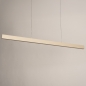 Foto 75224-11: Flexibel in hoogte verstelbare led hanglamp in het beige met up-and-down verlichting.