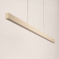 Foto 75224-12: Flexibel in hoogte verstelbare led hanglamp in het beige met up-and-down verlichting.