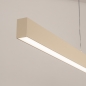 Foto 75224-14: Flexibel in hoogte verstelbare led hanglamp in het beige met up-and-down verlichting.