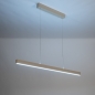 Foto 75224-4: Flexibel in hoogte verstelbare led hanglamp in het beige met up-and-down verlichting.